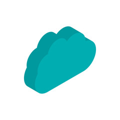 cloud computing advertising commerce marketing icon isometric