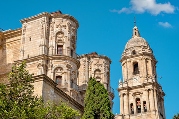 Fototapeta na wymiar Malaga Cathedral. Andalusia, Spain