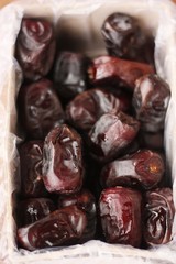 Delicious Arab dates in a package macro