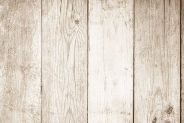 Fototapeta premium Old Wood plank white texture for decoration background. Wooden wall all antique cracking furniture painted weathered vintage peeling wallpaper. Front view of vintage aged white color plywood stripe.