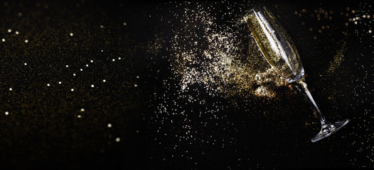 Christmas amd Happy New Year Champagne