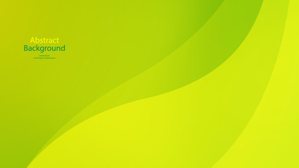 Green tone color and Yellow color background abstract art vector