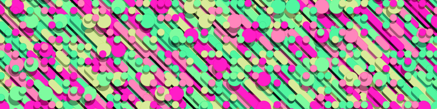 Color Abstract Lines Rain Generative Art background illustration