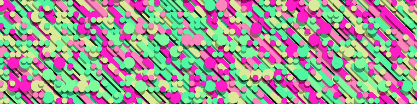 Color Abstract Lines Rain Generative Art background illustration