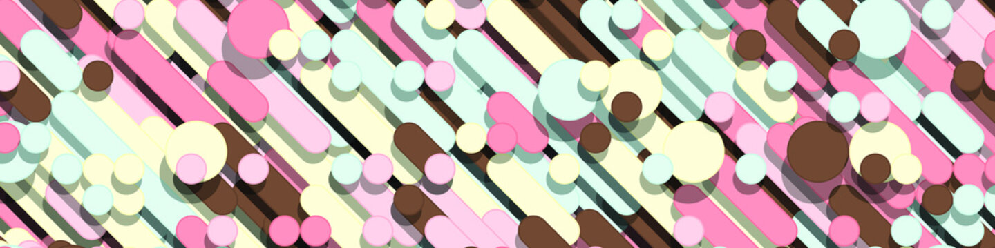 Color Abstract Lines Rain Generative Art background illustration