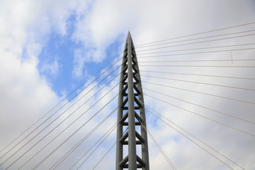 Bridge cable-stayed steel beam