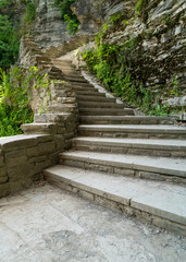 stone stairs in nature