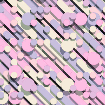 Color Abstract Lines Rain Generative Art background illustration