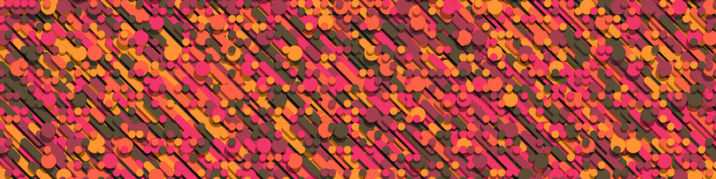 Color Abstract Lines Rain Generative Art background illustration