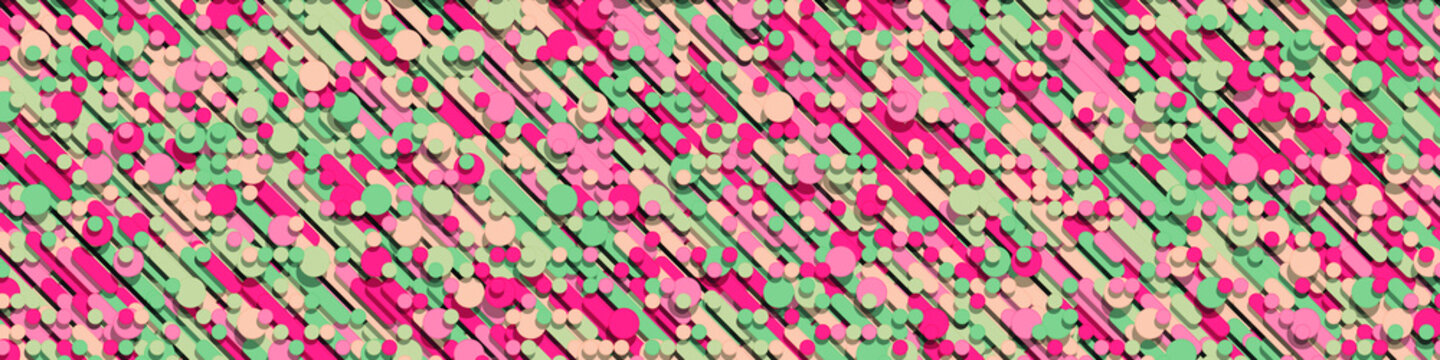 Color Abstract Lines Rain Generative Art background illustration