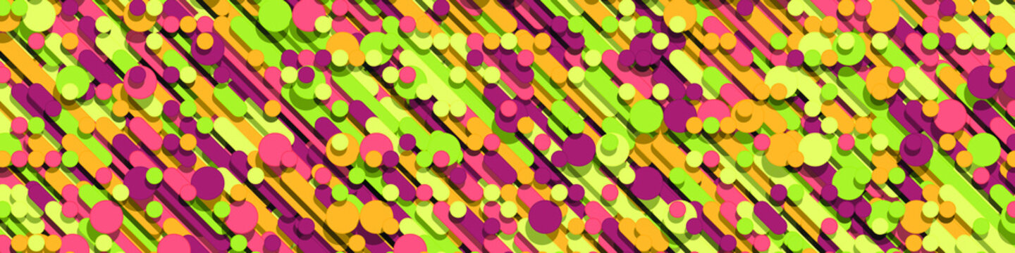 Color Abstract Lines Rain Generative Art background illustration