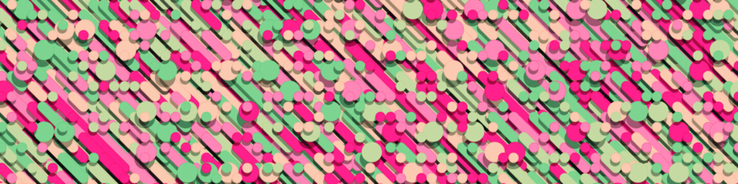 Color Abstract Lines Rain Generative Art background illustration