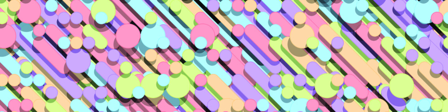 Color Abstract Lines Rain Generative Art background illustration