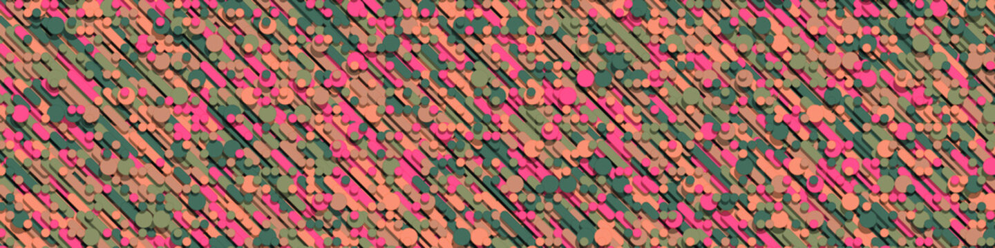 Color Abstract Lines Rain Generative Art background illustration