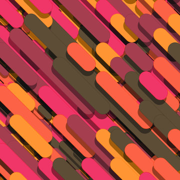 Color Abstract Lines Rain Generative Art background illustration