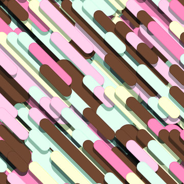 Color Abstract Lines Rain Generative Art background illustration