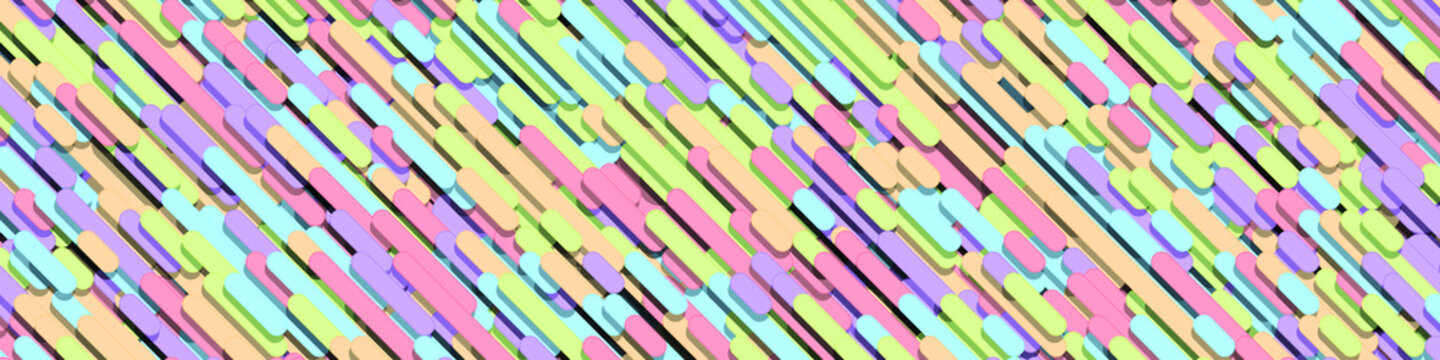 Color Abstract Lines Rain Generative Art background illustration