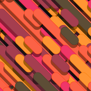 Color Abstract Lines Rain Generative Art background illustration