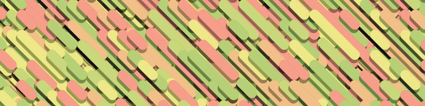 Color Abstract Lines Rain Generative Art background illustration