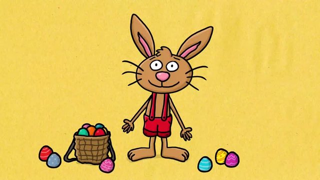 Osterhase Cartoon Animation