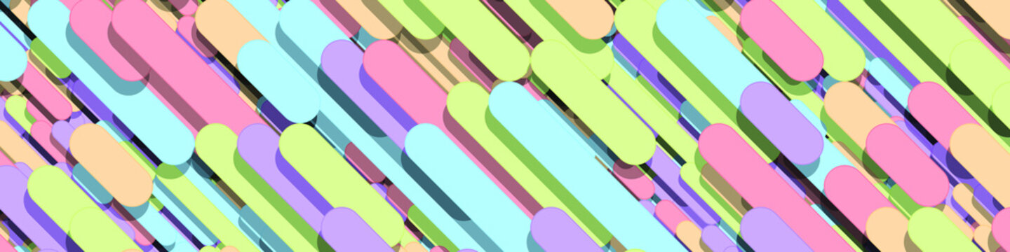 Color Abstract Lines Rain Generative Art background illustration
