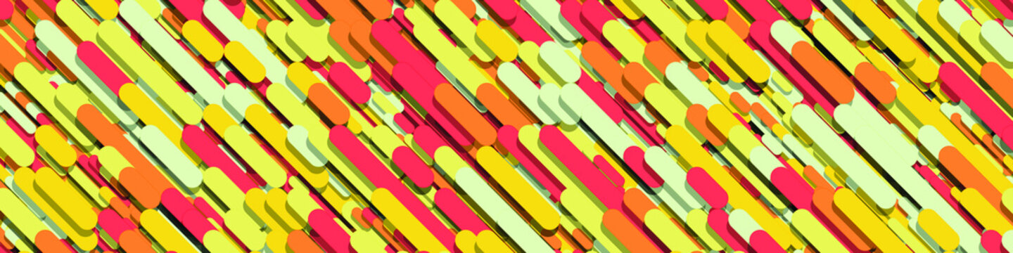 Color Abstract Lines Rain Generative Art background illustration