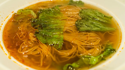 Noodles, Chinese Vermicelli Soup Nearby tourist attractions Wong Tai Sin Temple.