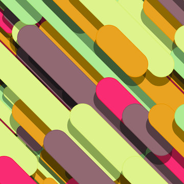 Color Abstract Lines Rain Generative Art background illustration