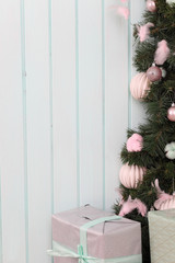 Beautiful decorated christmas room