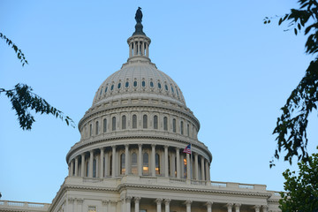 Fototapeta na wymiar United States Capitol Building in Washington, District of Columbia DC, USA.