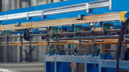 Bending machine for corrugated metal sheets in the production plant
