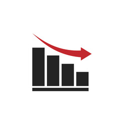 Graph Graphics Illustration Finance and investment Success will occur. Icons - vector