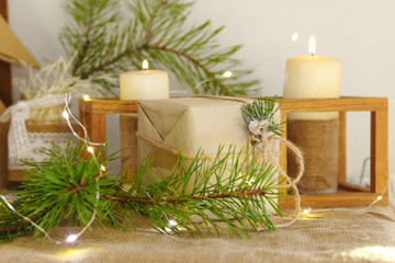 Christmas decoration with candles