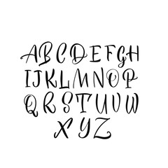 Calligraphy Alphabet Vector. Great lettering and calligraphy for greeting cards, stickers, banners, prints and home interior decor.