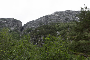 Berglandschaft um Andalsnes, Romsdalsfjord, Norwegen