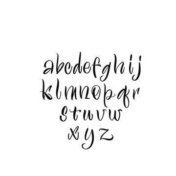 Calligraphy Alphabet Vector. Great lettering and calligraphy for greeting cards, stickers, banners, prints and home interior decor.