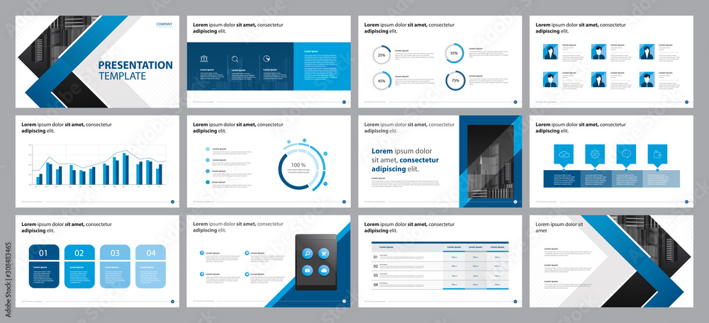 Poster template presentation design and page layout design for brochure ,book , magazine,annual report and 