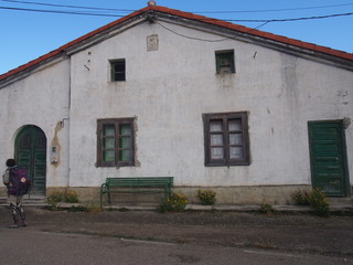 Typical rural house in north of spain, Camino de Santiago, Way of St. James, Journey from Granon to Tosantos, French way, Spain