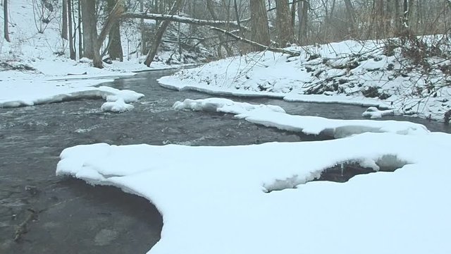 rivi&egrave;re en hiver