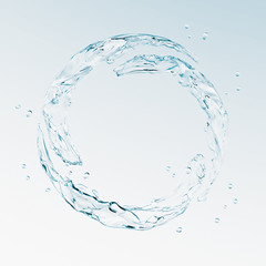 水の輪のイラストCG