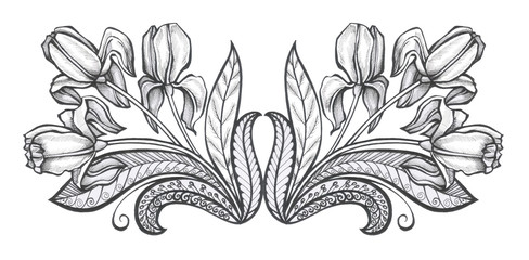 irises pattern