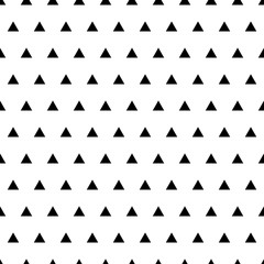 black and white seamless pattern with triangle - 308486433