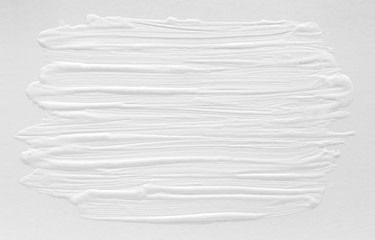 3 d texture of white paint with handmade brush strokes, decor elements for modern design. Abstract...