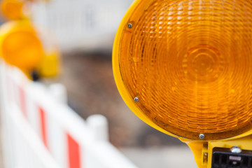 Light signal and barrier systems, barriers for a road construction site, construction site, investment infrastructure and traffic jam