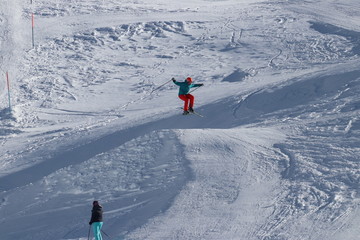 skier on slope
