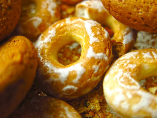 a scattering of dries in the glaze and cookies in the vase