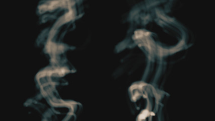 Fototapeta premium Two Vapor Smoke Lines Rising Up Motion Background 