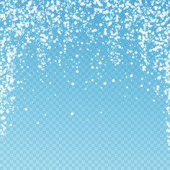 Amazing falling snow Christmas background. Subtle 