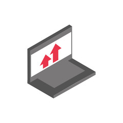 ecommerce business internet laptop profit report icon
