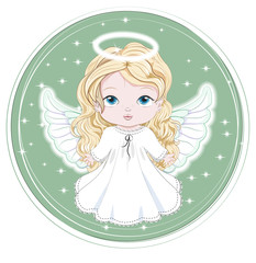 Angel in night sky